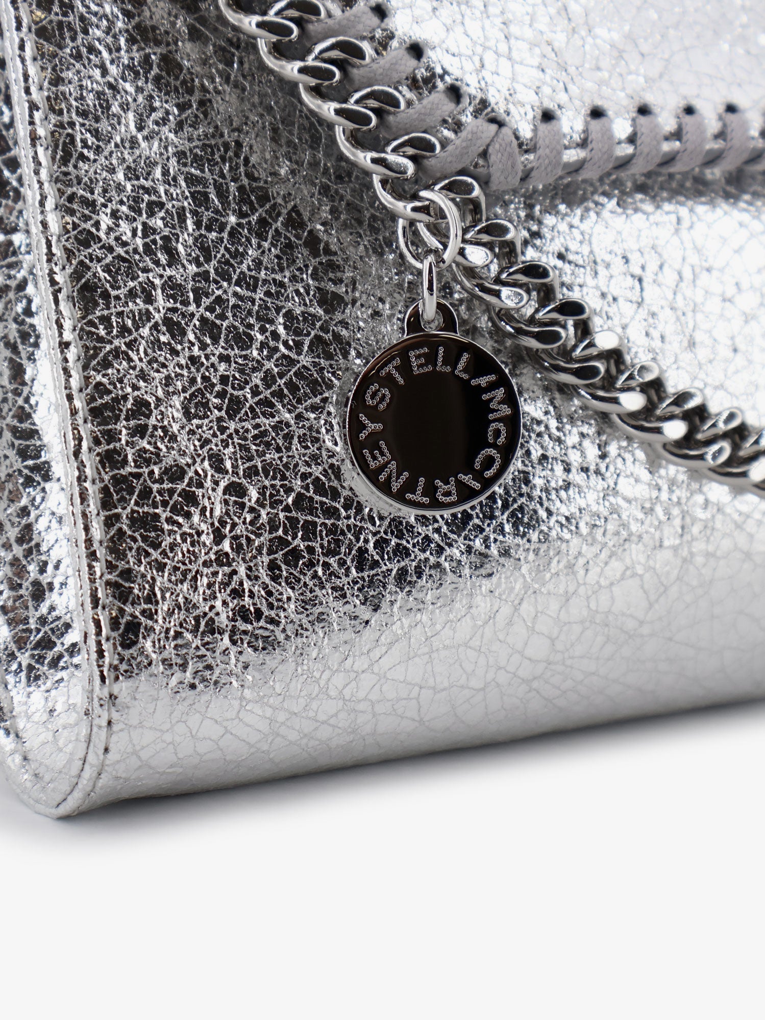 STELLA MCCARTNEY Stella Mccartney Women Falabella Metallic Fabric Crossbody Bag