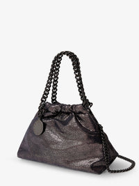 STELLA MCCARTNEY Stella Mccartney Women Falabella Eco Shiny Dotted Chamois Fabric Shoulder Bag