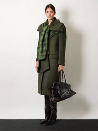 THE ATTICO The Attico Women La Passeggiata Medium Croc-Effect Leather Shoulder Bag