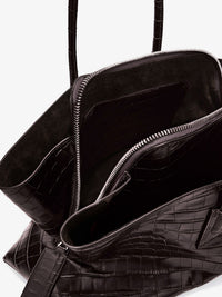 THE ATTICO The Attico Women La Passeggiata Medium Croc-Effect Leather Shoulder Bag