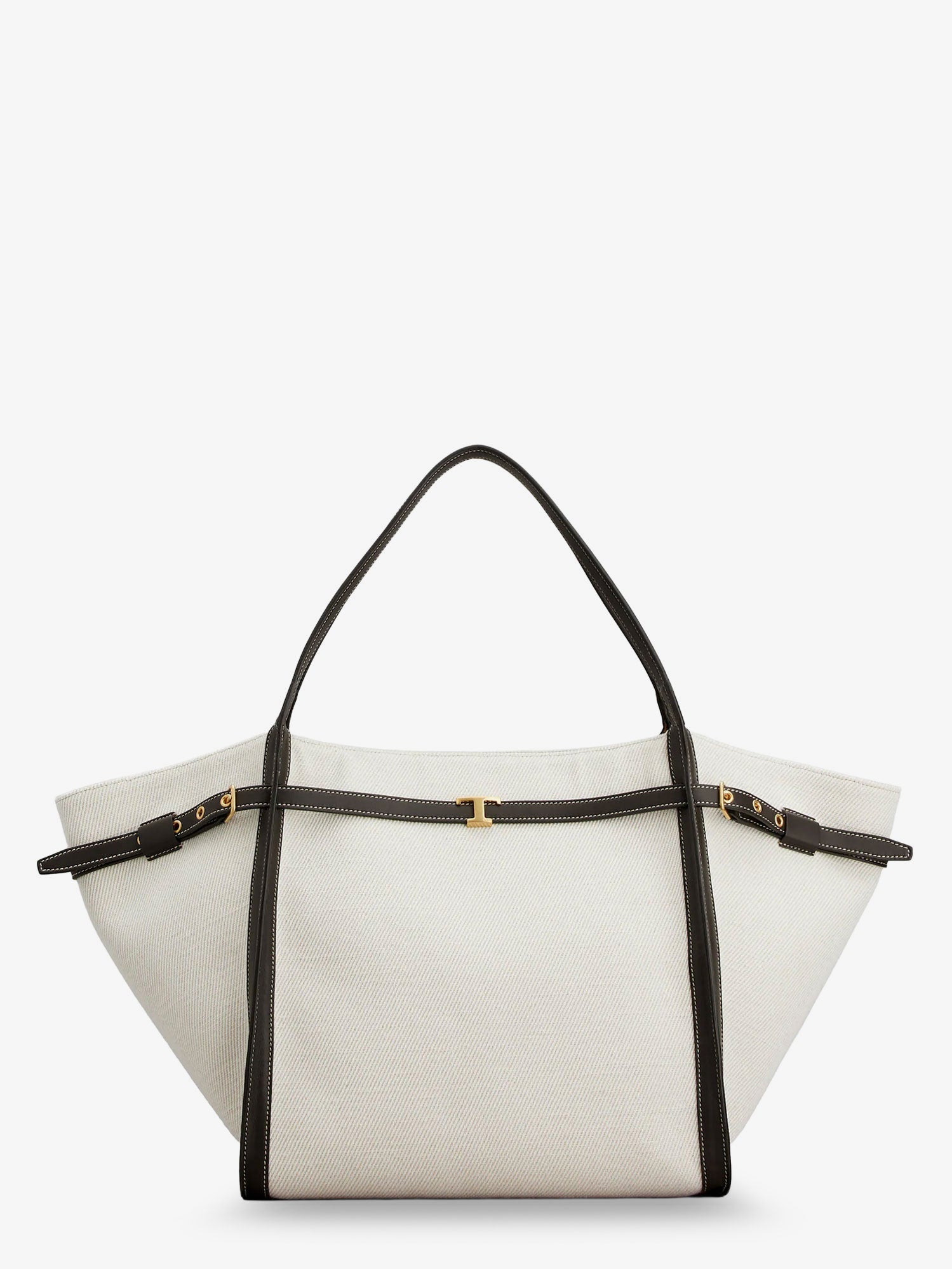 TOD'S Tod's Women Tim Canvas And Leather Medium Shopping Bag