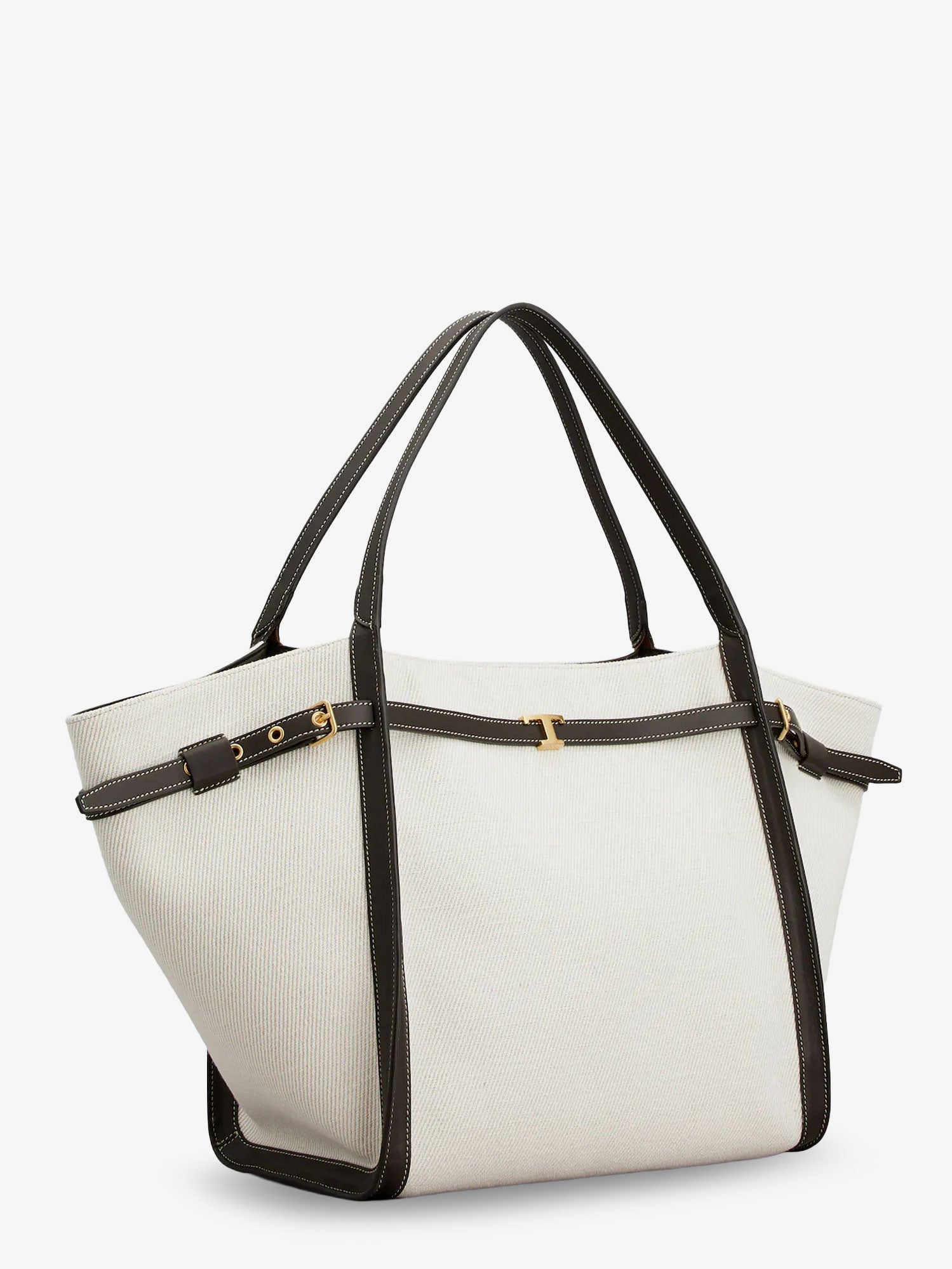 TOD'S Tod's Women Tim Canvas And Leather Medium Shopping Bag