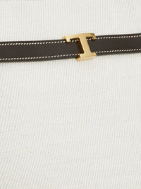 TOD'S Tod's Women Tim Canvas And Leather Medium Shopping Bag