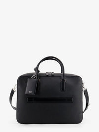 TOM FORD Tom Ford Men Leather Work Bag With Front Lettering Logo