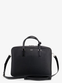 TOM FORD Tom Ford Men Leather Work Bag With Front Lettering Logo