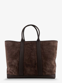 TOM FORD Tom Ford Men Suede Shopping Bag With Logo Engraved On The Bottom