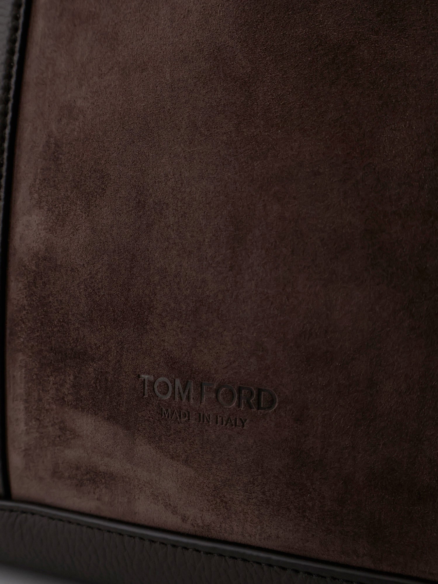 TOM FORD Tom Ford Men Suede Shopping Bag With Logo Engraved On The Bottom