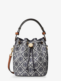 TORY BURCH Tory Burch Women T Monogram Cotton-Blend Bucket Bag
