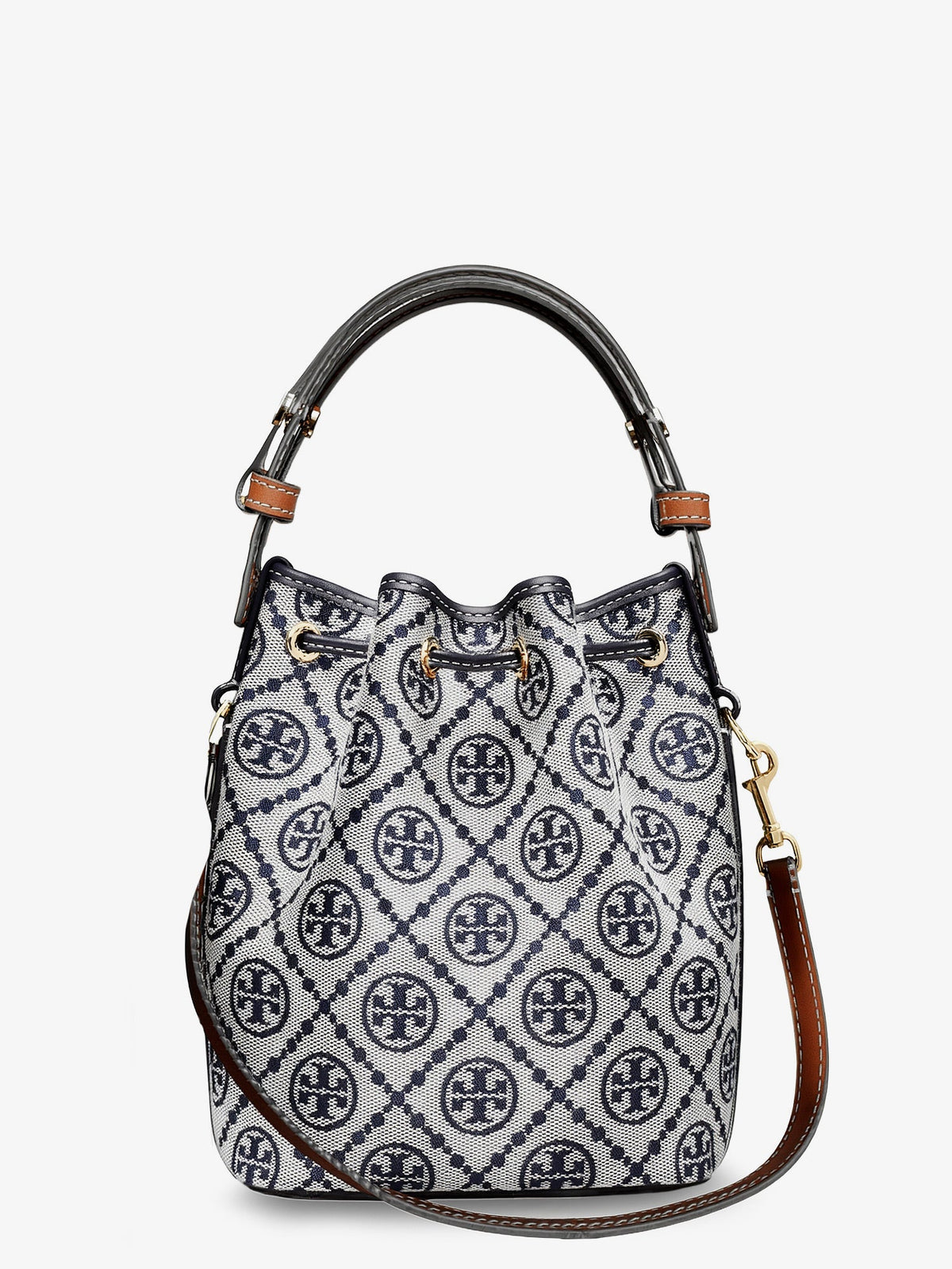 TORY BURCH Tory Burch Women T Monogram Cotton-Blend Bucket Bag