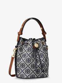 TORY BURCH Tory Burch Women T Monogram Cotton-Blend Bucket Bag
