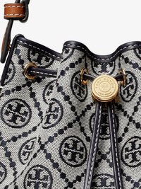 TORY BURCH Tory Burch Women T Monogram Cotton-Blend Bucket Bag