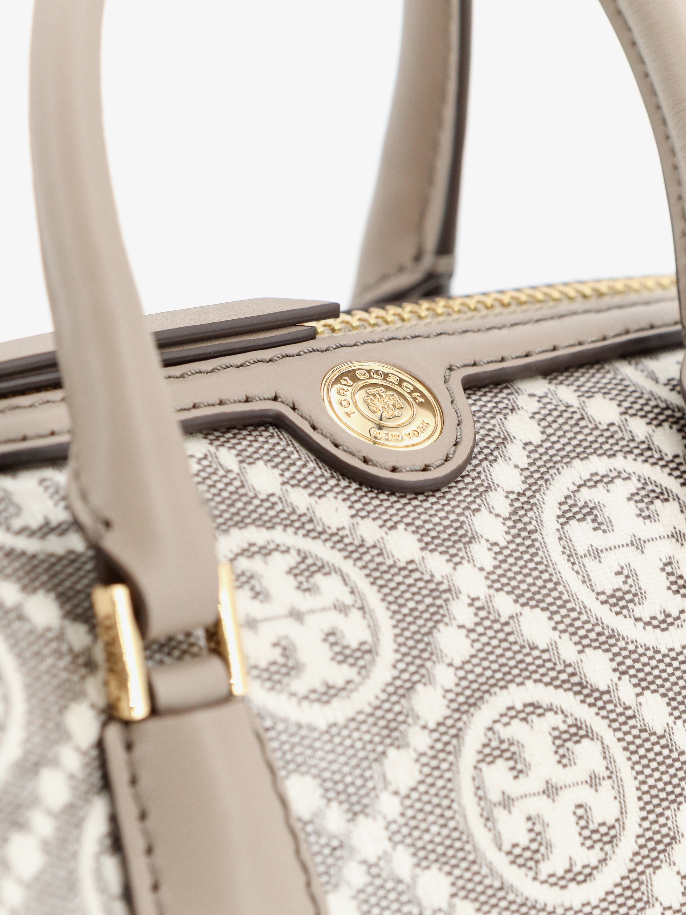 TORY BURCH Tory Burch Women Barrel Bag T Monogram Coated Canvas Handbag