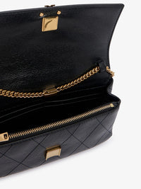 Tory Burch Women Charlie Quilted Chain Wallet Leather Crossbody Bag