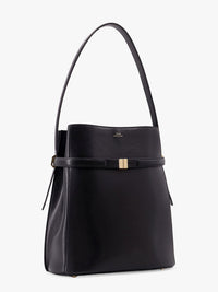 Toteme Women Belted Leather Bucket Bag