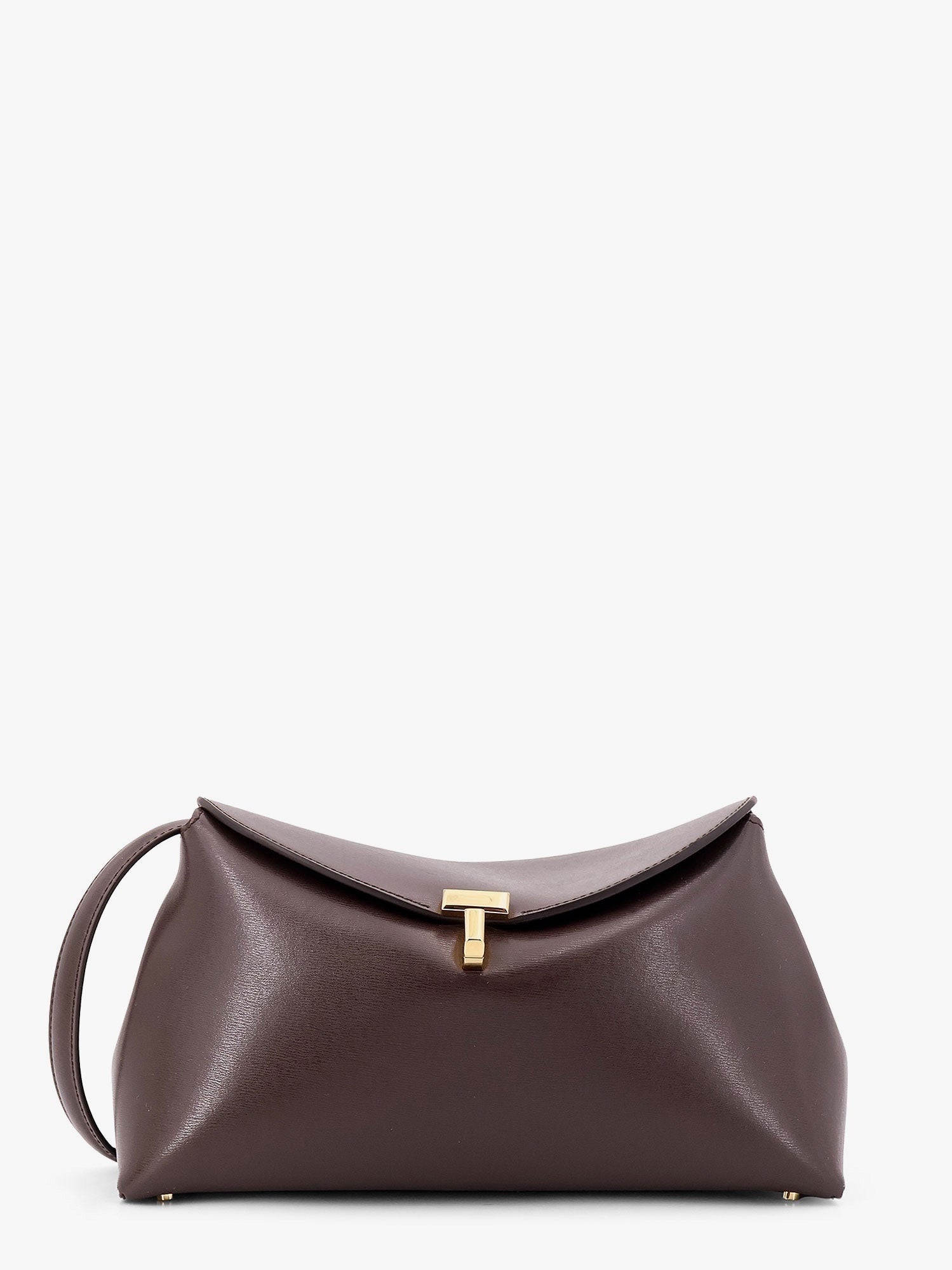 Toteme Women T-Lock Clutch Leather Crossbody Bag