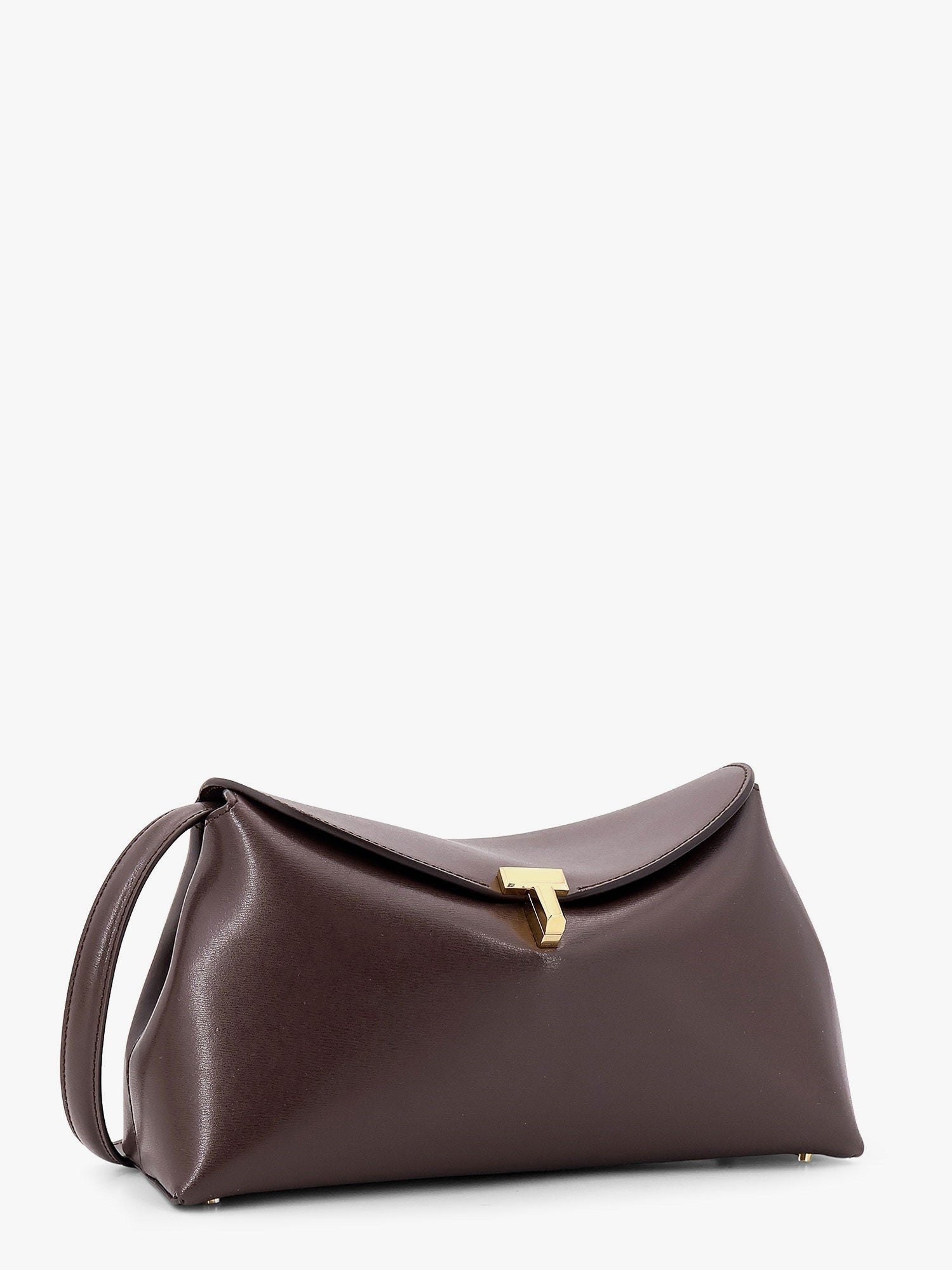 Toteme Women T-Lock Clutch Leather Crossbody Bag