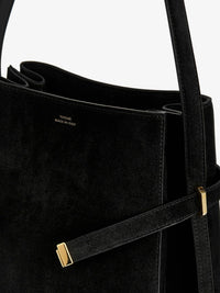 Toteme Women Belted Suede Bucket Bag