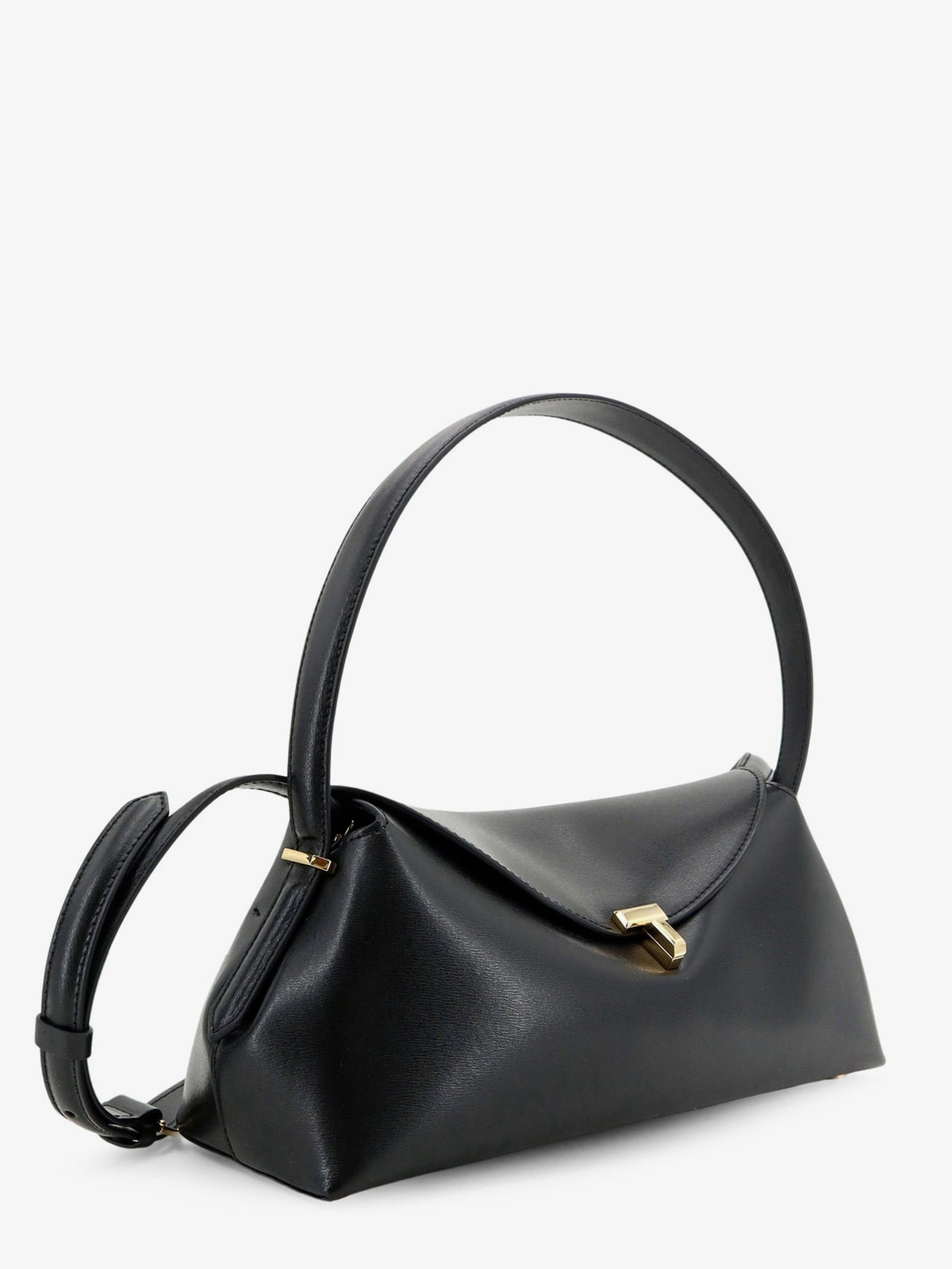Toteme Women Hammered Leather T-Lock Shoulder Bag