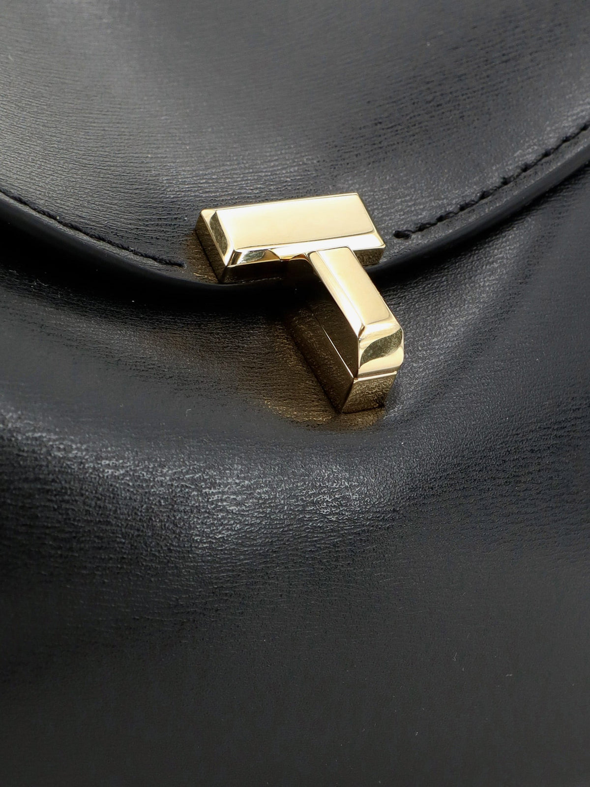 Toteme Women Hammered Leather T-Lock Shoulder Bag