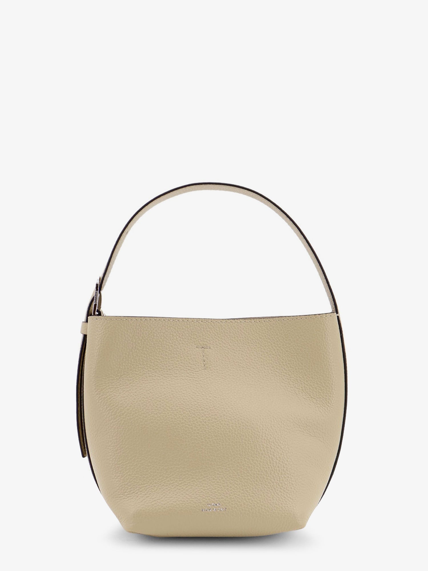 TOTEME Toteme Women Petite Belted Leather Handbag With Logo Lettering Print