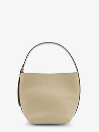 TOTEME Toteme Women Petite Belted Leather Handbag With Logo Lettering Print