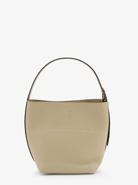 TOTEME Toteme Women Petite Belted Leather Handbag With Logo Lettering Print