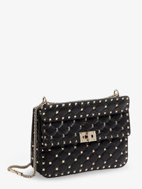 VALENTINO GARAVANI Valentino Garavani Women Rockstud Spike Leather Crossbody Bag With Iconic All-Over Studs