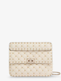 VALENTINO GARAVANI Valentino Garavani Women Rockstud Spike Leather Crossbody Bag With Iconic All-Over Studs
