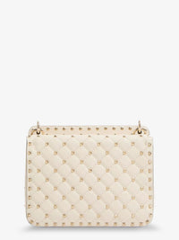 VALENTINO GARAVANI Valentino Garavani Women Rockstud Spike Leather Crossbody Bag With Iconic All-Over Studs