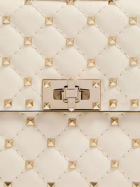 VALENTINO GARAVANI Valentino Garavani Women Rockstud Spike Leather Crossbody Bag With Iconic All-Over Studs