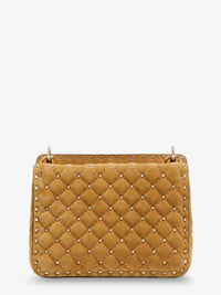 VALENTINO GARAVANI Valentino Garavani Women Rockstud Spike Suede Crossbody Bag With Iconic All-Over Studs