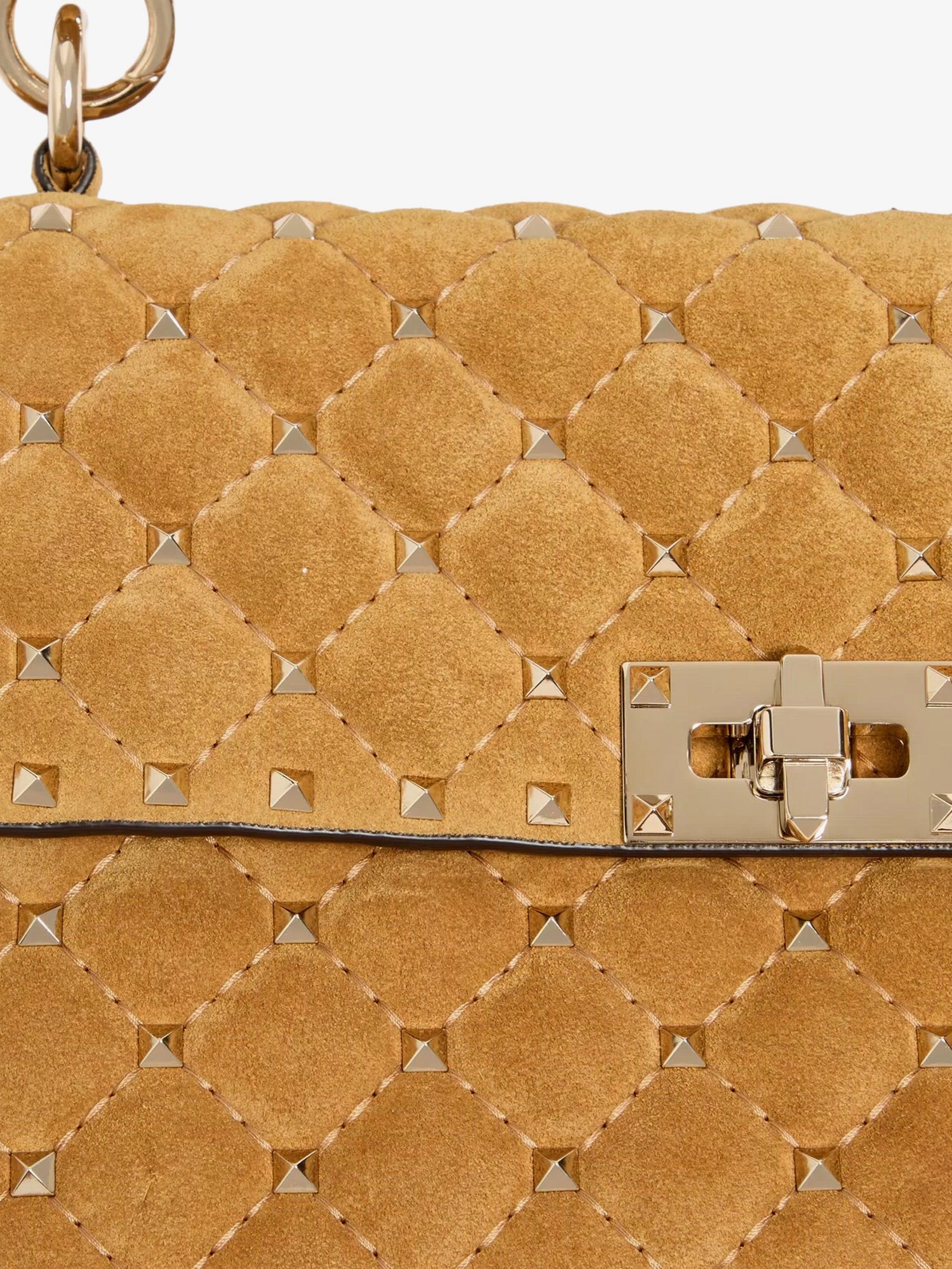 VALENTINO GARAVANI Valentino Garavani Women Rockstud Spike Suede Crossbody Bag With Iconic All-Over Studs