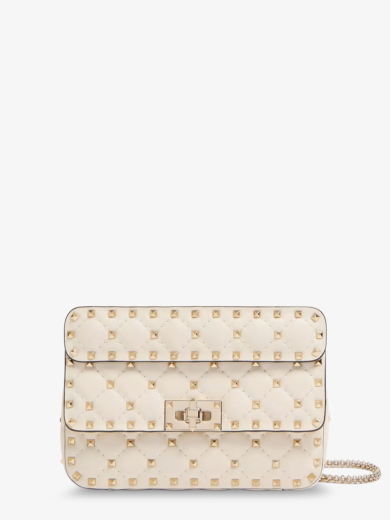 VALENTINO GARAVANI Valentino Garavani Women Rockstud Spike Leather Shoulder Bag With Iconic All-Over Studs