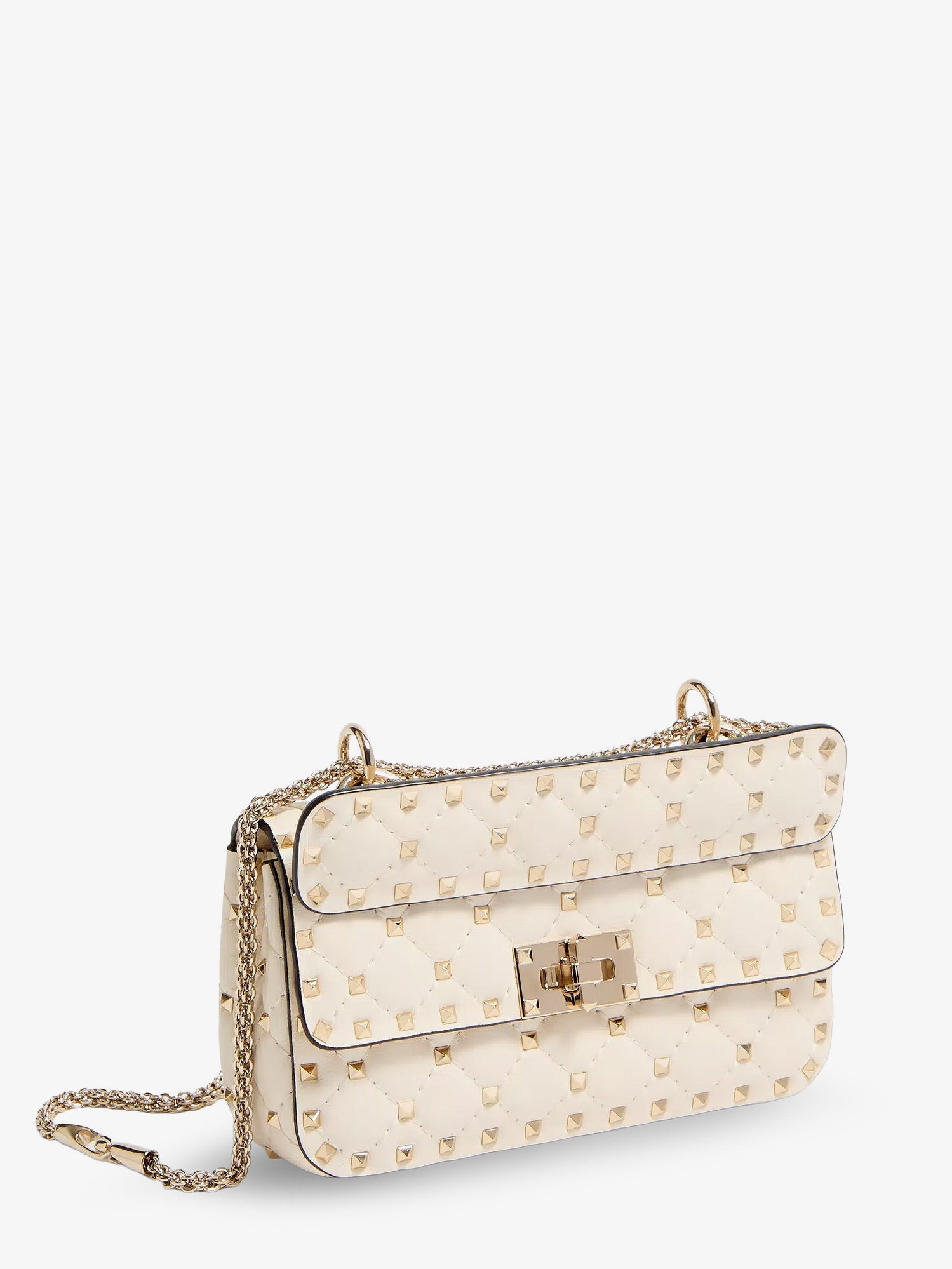 VALENTINO GARAVANI Valentino Garavani Women Rockstud Spike Leather Shoulder Bag With Iconic All-Over Studs