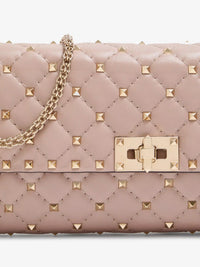 VALENTINO GARAVANI Valentino Garavani Women Rockstud Spike Leather Crossbody With Iconic All-Over Studs