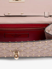 VALENTINO GARAVANI Valentino Garavani Women Rockstud Spike Leather Crossbody With Iconic All-Over Studs