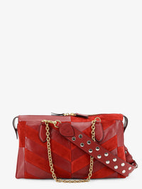 VALENTINO GARAVANI Valentino Garavani Women Panthea Suede And Leather Crossbody Bag