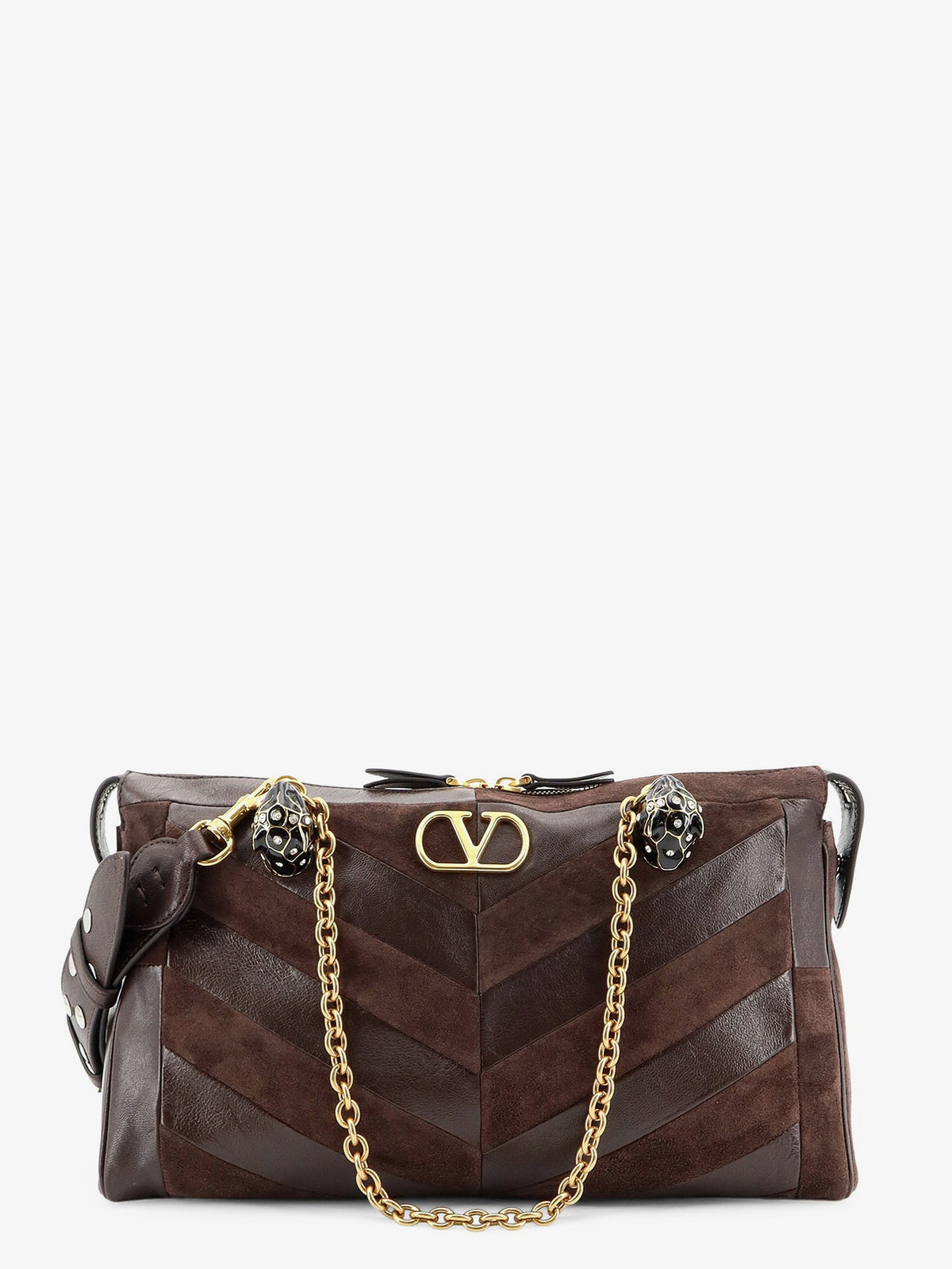 Valentino Garavani Women Panthea Suede And Leather Shoulder Bag