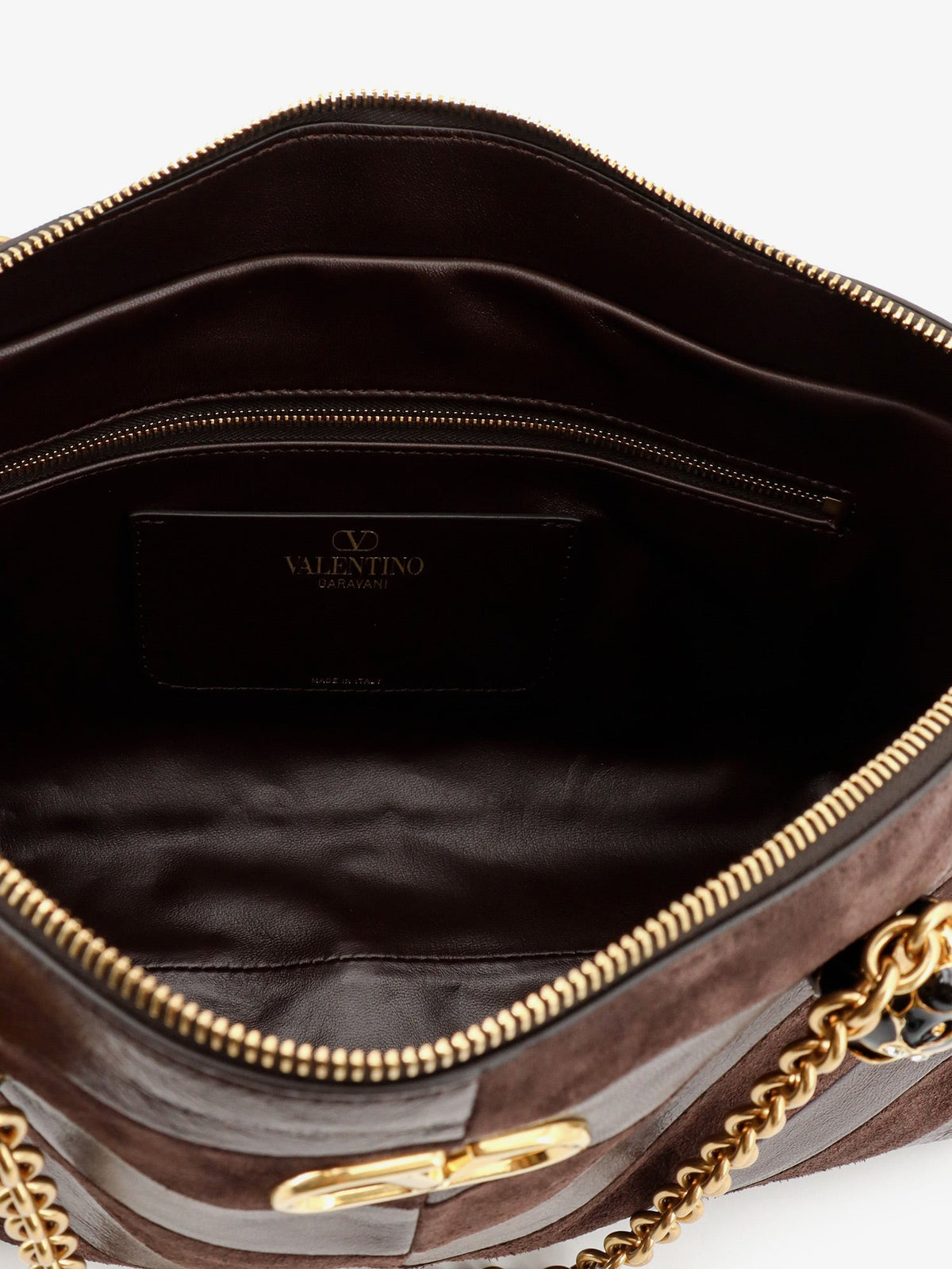 Valentino Garavani Women Panthea Suede And Leather Shoulder Bag