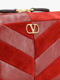 VALENTINO GARAVANI Valentino Garavani Women Panthea Suede And Leather Crossbody Bag