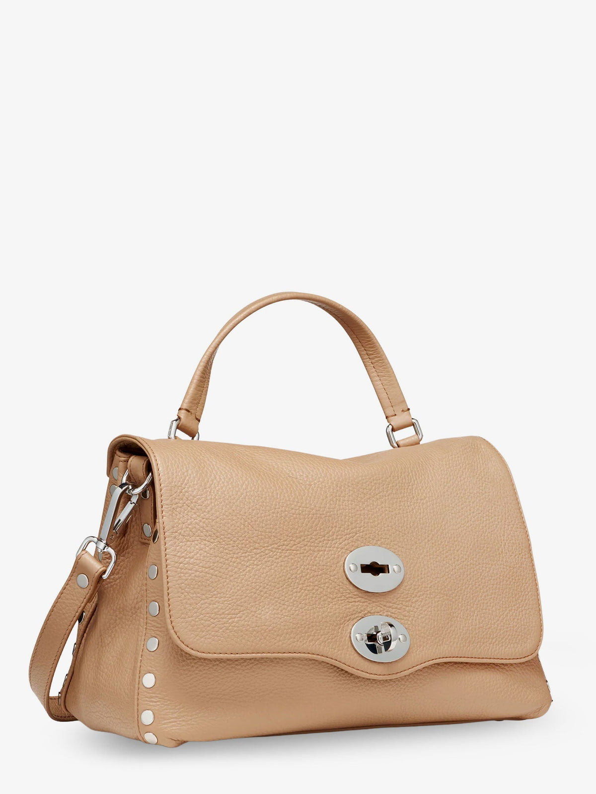 Zanellato Women Hammered Leather Postina Daily Crossbody Bag