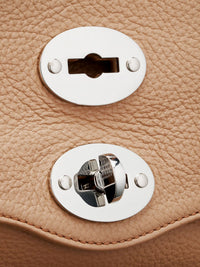 Zanellato Women Hammered Leather Postina Daily Crossbody Bag