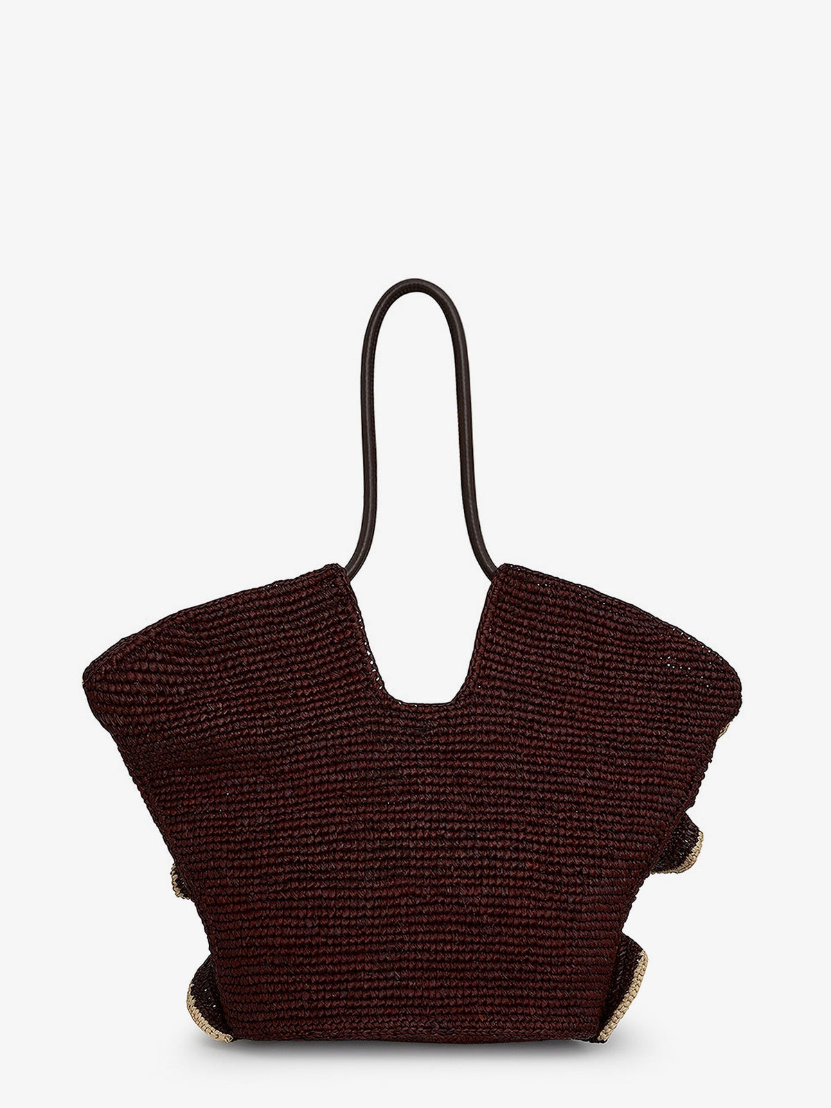Zimmermann Women Goldentime Raffia Shoulder Bag With Ruffles