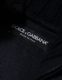 Dolce & Gabbana Black Nylon Hooded Puffer Men Coat Men's Jacket