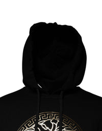 Versace Black Medusa Cotton Hoodie Pullover Sweatshirt Men's Sweater