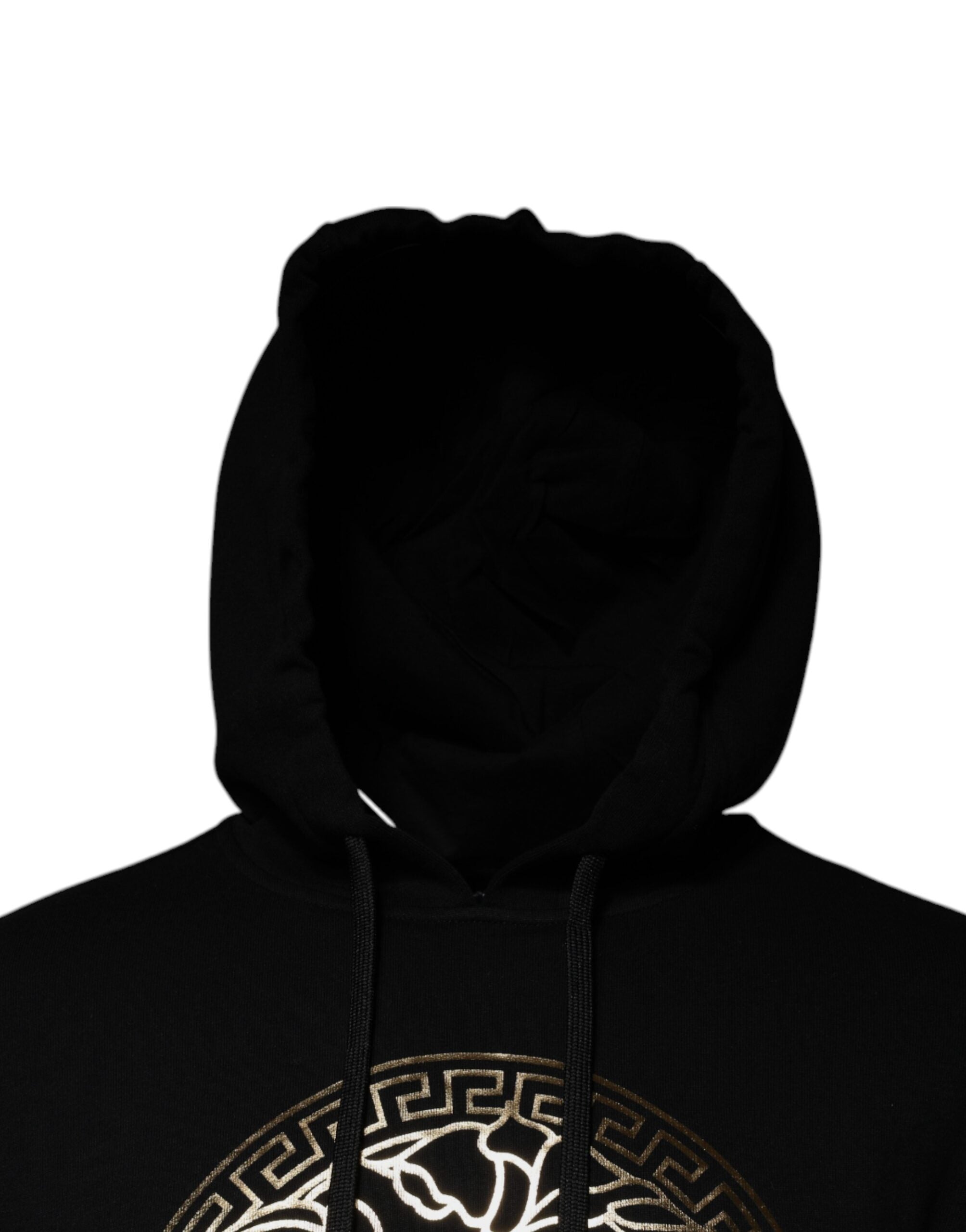 Versace Black Medusa Cotton Hoodie Pullover Sweatshirt Men's Sweater