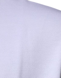 Versace White Viscose Collared Men Polo Short Sleeves Men's T-shirt