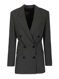 Isabel Marant Women Double-Breasted Pinstriped Blazer