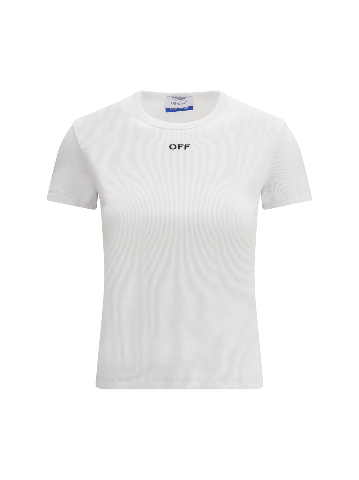 OFF-WHITE Off-White Women Off Stamp Rib Basic T-Shirt