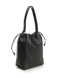Bottega Veneta Women "Biblioteca" Intrecciato Bucket Bag